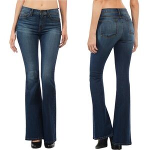 Angry Rabbit flare jeans dark wash mid rise 26/3